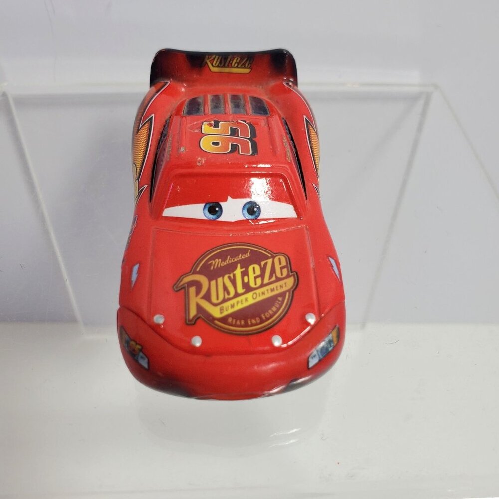 Burnt Lightening McQueen Diecast Disney Pixar Metal Cars Red Racing - Picture 4 of 15